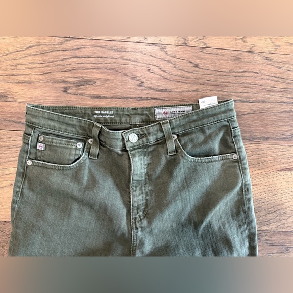 AG Isabelle Vintage High Rise Straight 10 year Sulphur Desert Pine - Picture 4 of 12